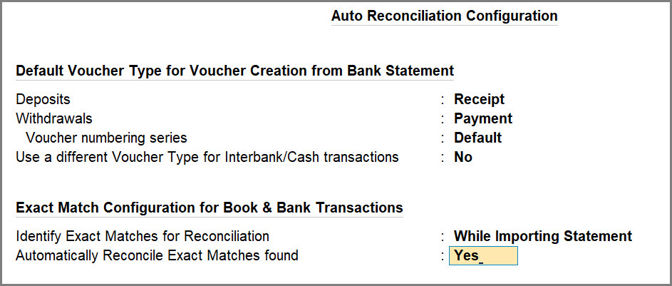 auto-reconciliation