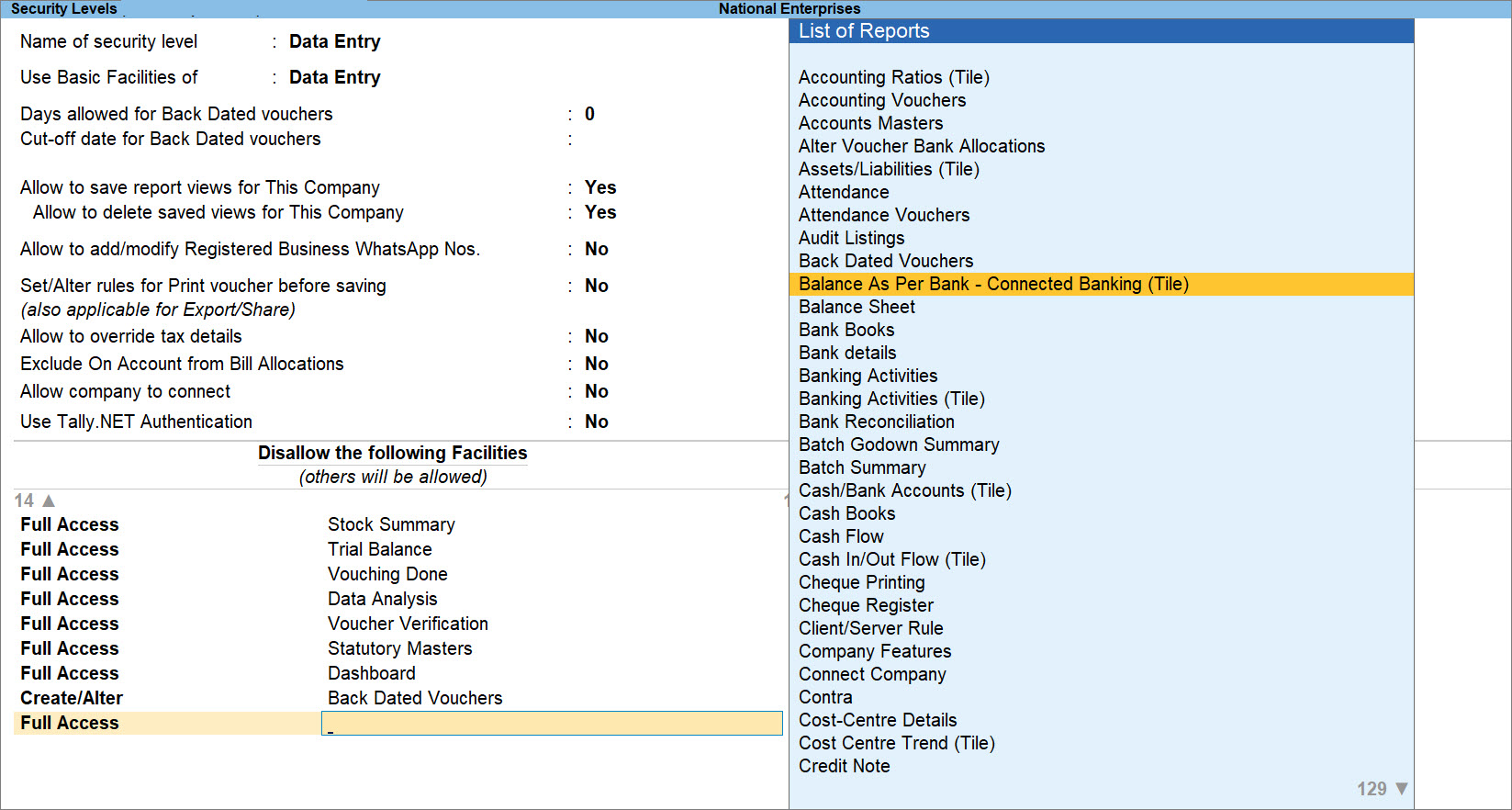 Security Setup for Connected Banking