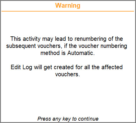 Impact of Voucher Renumbering in TallyPrime With Edit Log Enabled