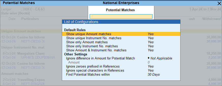potential-match-configuration