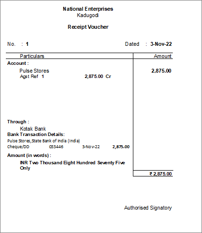 Printing-voucher-after-configuration