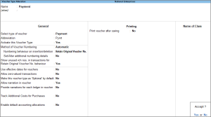 Alter Voucher Type in TallyPrime