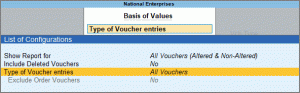 Basis of Values in TallyPrime