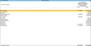 Group Outstanding Receivables in TallyPrime