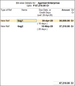 Split Purchase Bill in TallyPrime