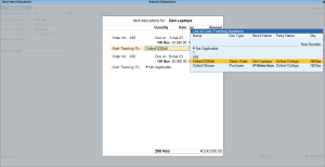 Cost Tracking in Purchase Voucher