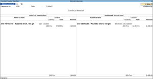 STOCK JOURNAL IN TALLYPRIME