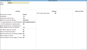 View Voucher Type in TallyPrime