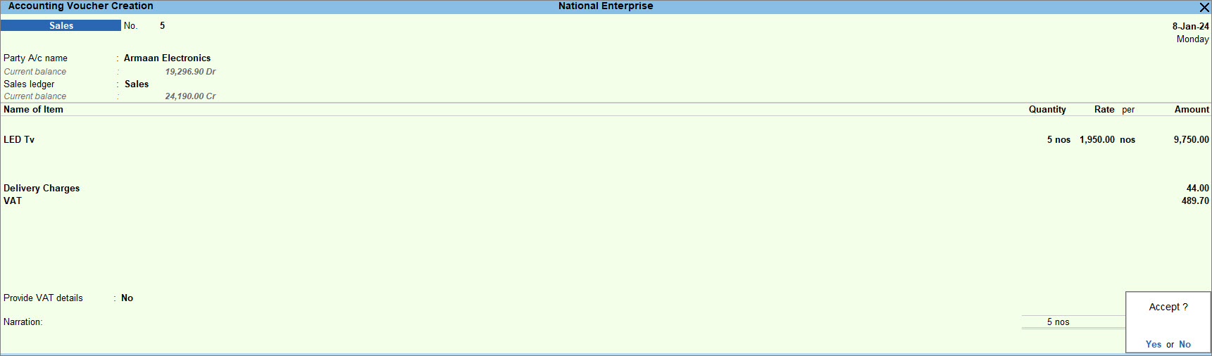 Sales-with-additional-expense