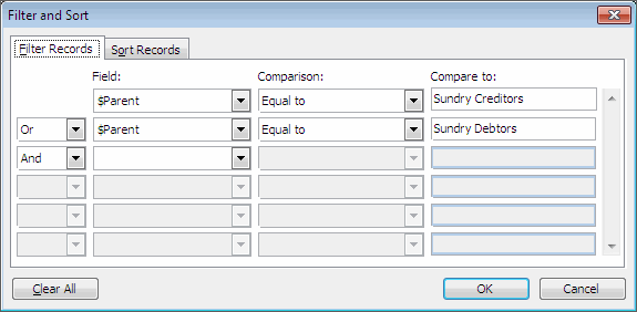 Data Sorted and Filtered - Mail Merge - MS Word 2003