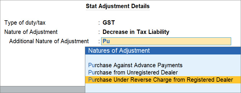 Reversal of Tax Liability for Purchase Returns of RCM Goods in TallyPrime