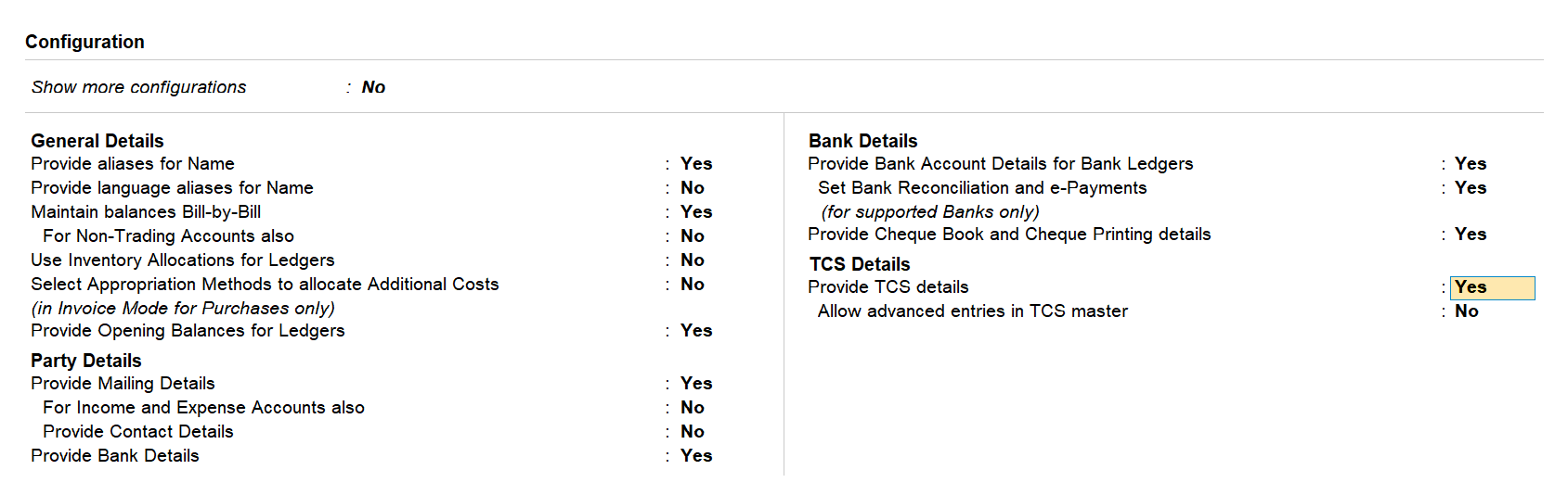 Under F12 (Configure) at Sales Ledger Level - Changes for Setting Up