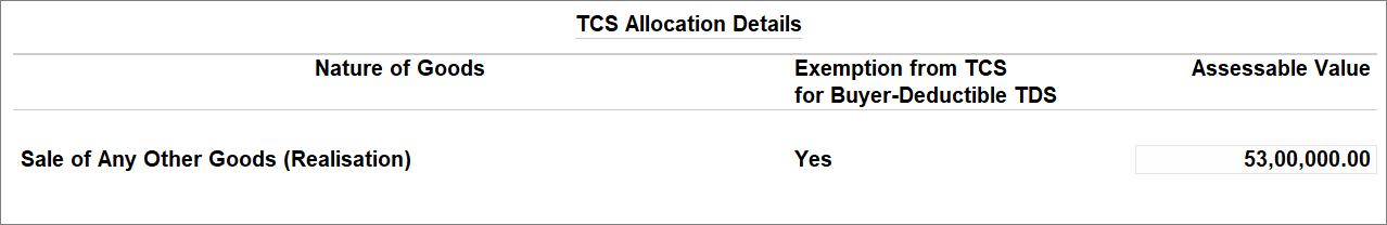 TDS Deductible Party Transaction Under Uncertain Transaction with TCS Nature of Goods (Realisation)