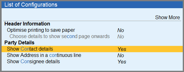 list-of-configurations