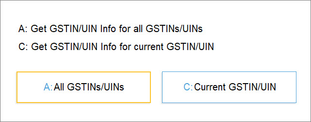 Press A for All Parties - Update Party GSTIN Report in TallyPrime