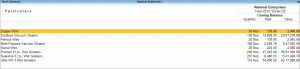 Stock Summary in TallyPrime
