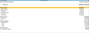 Extract Sales Register in TallyPrime