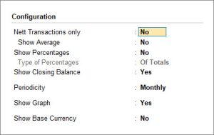 Configure Sales Register in TallyPrime
