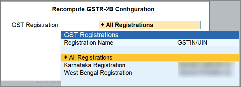 Recompute GSTR-2B