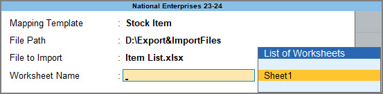 Alter Mapping Template Configuration