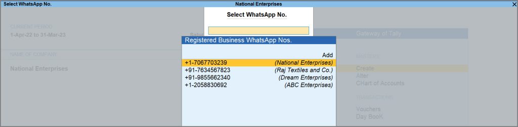 select-whatsapp-no