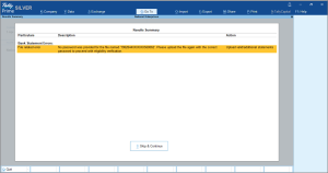 Bank Statement Errors