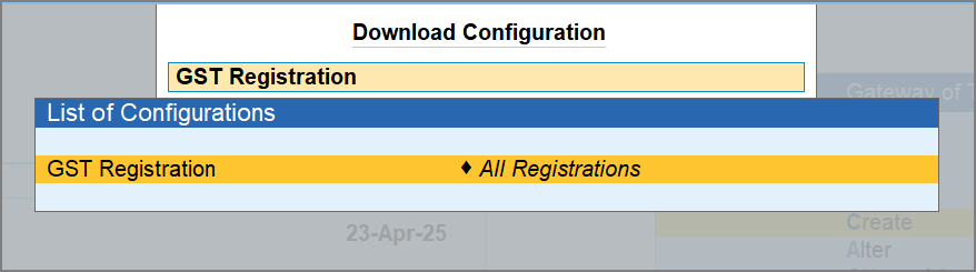 Download Configuration