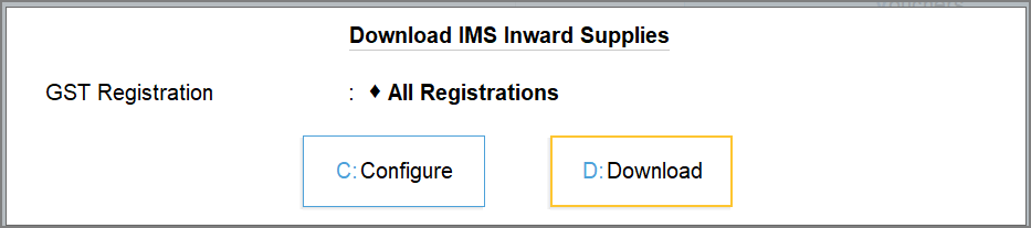 Download IMS Inward Supplies in TallyPrime