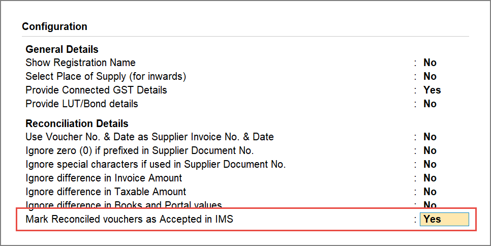 Automatically Accept Reconciled Vouchers in IMS