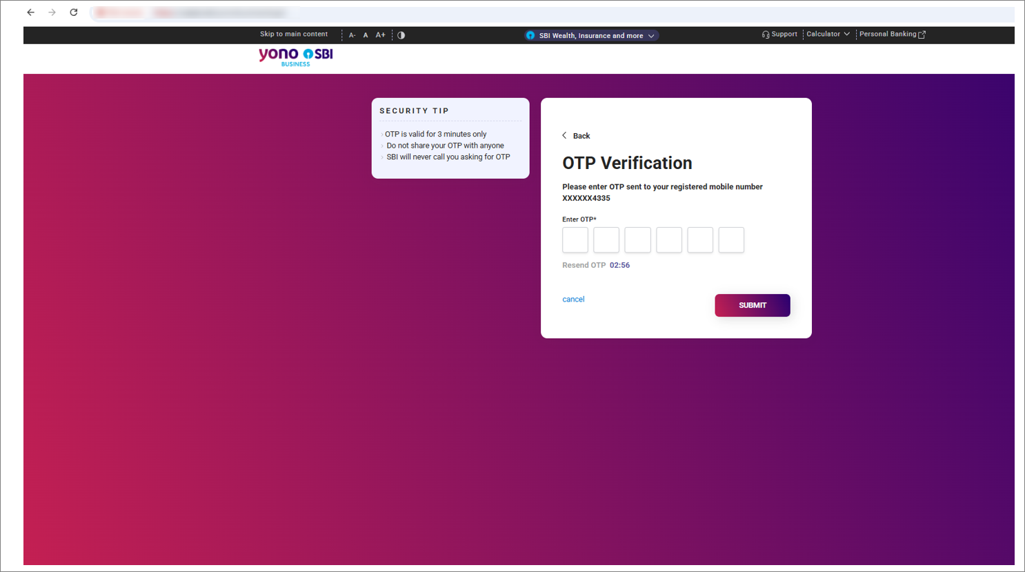 OTP Verification