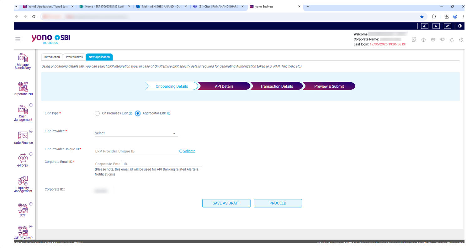 Onboarding Details
