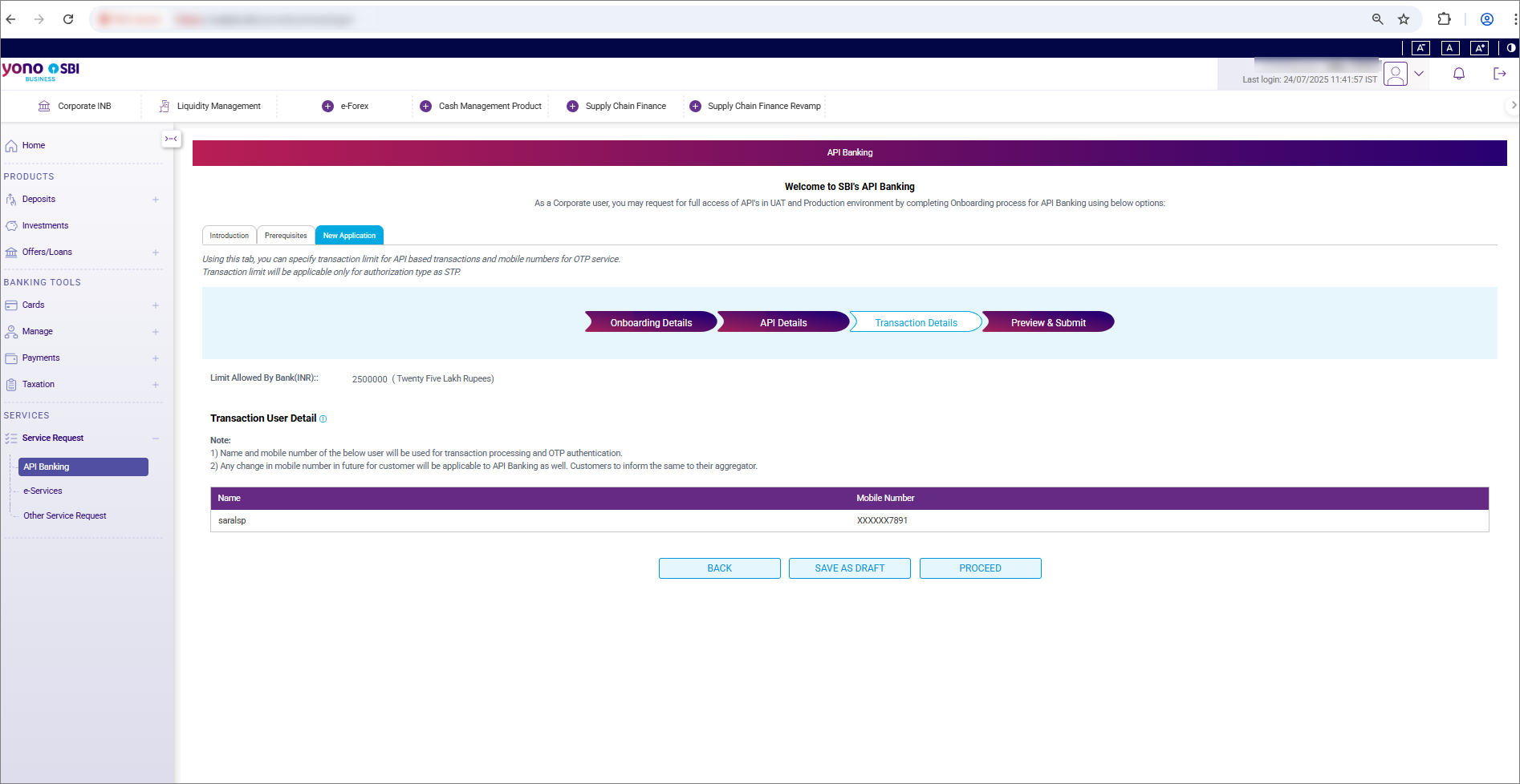 Transaction Details