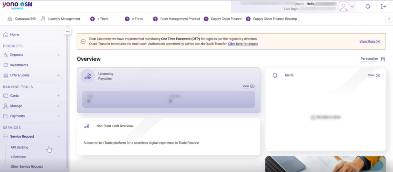 API Banking on SBI Portal