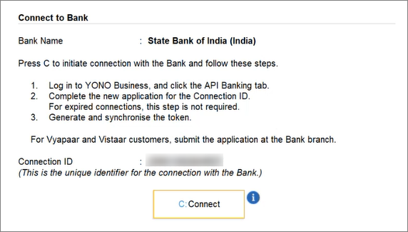 Connect to Bank