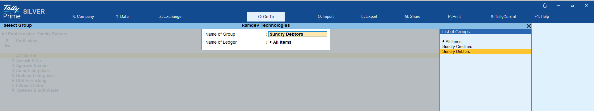 Sundry-Debtor
