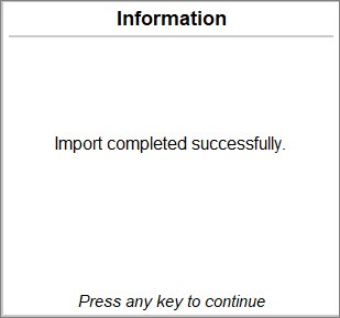 import-successful